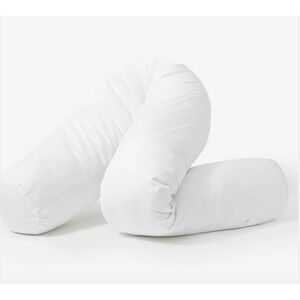 Buffy Wiggle Pillow Flexible Body Pillow White Ergonomic Support Lounging